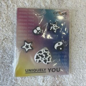 CROCS Black and White Jibbitz Charm Collection